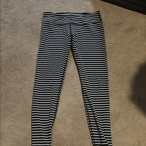 Striped Black and White Leggings